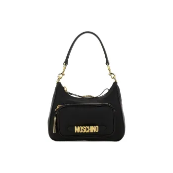 MOSCHINO Logo Plaque Shoulder Bag