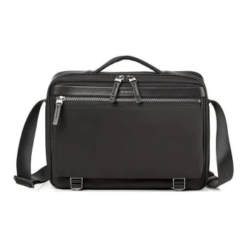 SAMSONITE Nylon And Polyurethane Handbag Shoulder Bag Crossbody Bag Men's Black