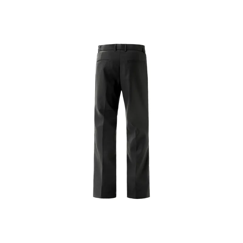 TESTUNG Effortless Style Cleanfit Business Suit Casual Pants With Draping Effect Unisex Black Single Item-1