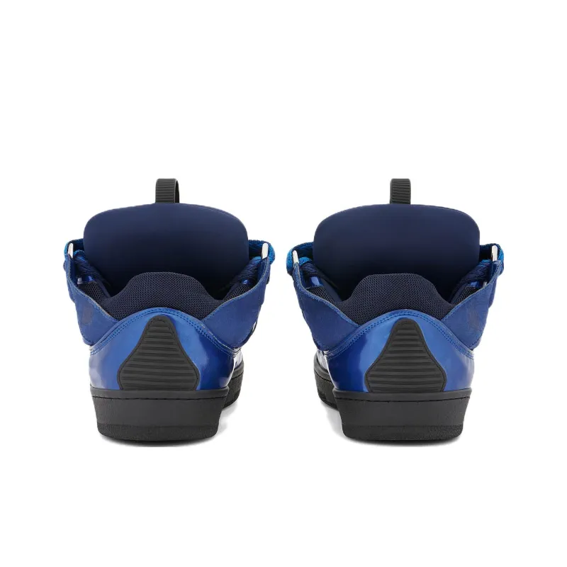 Lanvin Women's Curb Sneakers 'Metallic - Majorelle Blue'-3