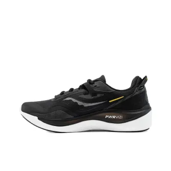 Saucony Runshield Anti-Slip And Wear-Resistant Water-Resistant Low-Top Casual Running Shoes Unisex Black Yellow