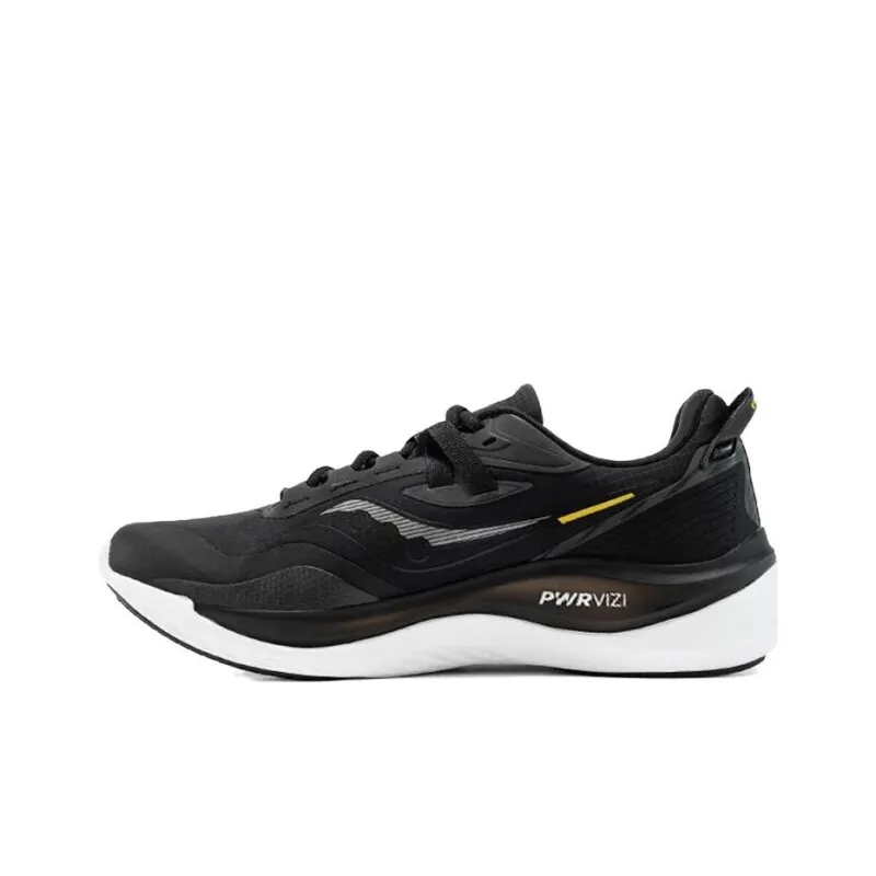 Saucony Runshield Anti-Slip And Wear-Resistant Water-Resistant Low-Top Casual Running Shoes Unisex Black Yellow-0