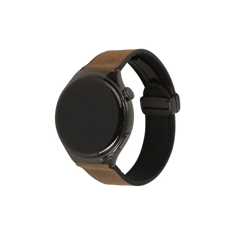 FZRT Huawei Compatibility Watch Band 20/22mm Genuine Leather Material-1