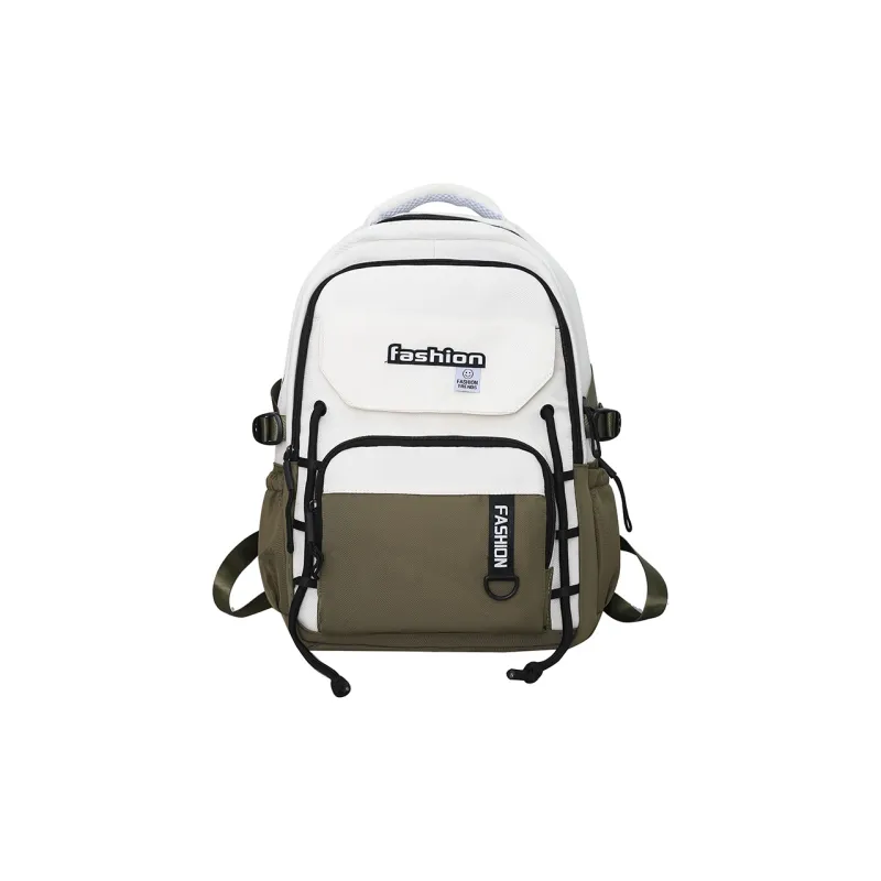 Parker Bear Canvas Backpack Unisex Black/Green/Khaki/Gray/Blue-4