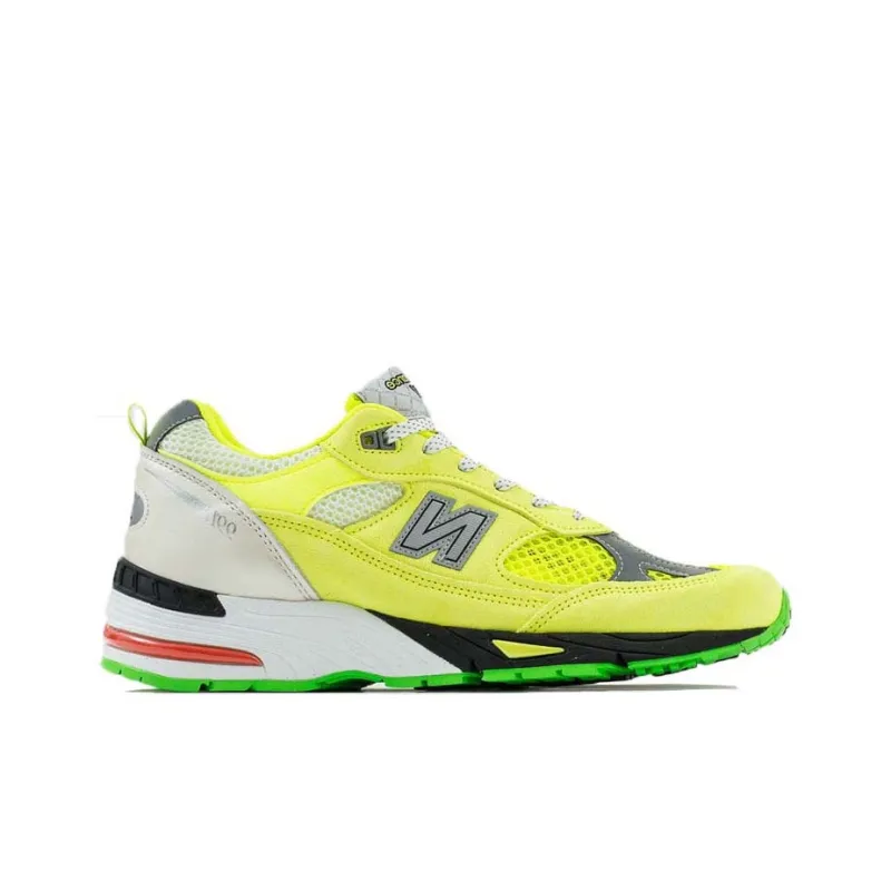 New Balance Aries X 991 Made In England 'Neon Yellow'-1