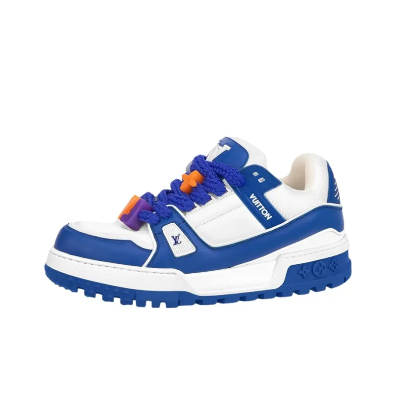 LOUIS VUITTON Lv Trainer Maxi Sneakers 'Blue'-0