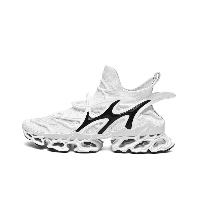 Comanier Cushioning And Breathable Mid Top Casual City Commute Sprint Long Distance Running Shoes Unisex-13