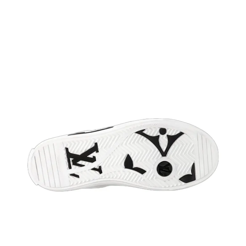 LOUIS VUITTON Charlie Low Top Stylish Skateboarding Shoes Women's White Brown-5