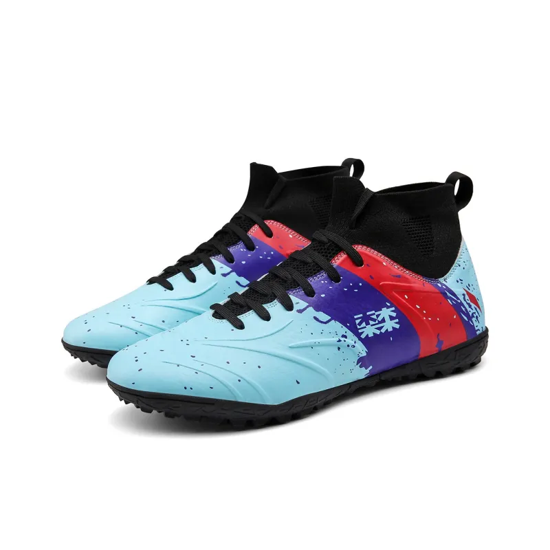 Mulinsen FG Rubber Long Studs Artificial Ground Anti-Slip Wear-Resistant Soccer Shoes Men's-4