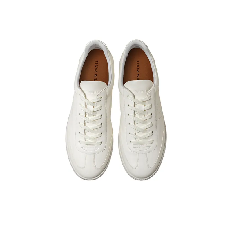 THOM WILLS German Army Trainers Low Top Skateboard Shoes Unisex Ecru-2