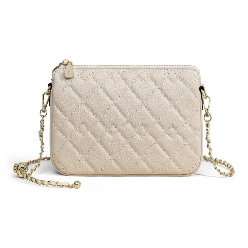 COMELY Cow Leather Patchwork Synthetic Leather Shoulder Bag Crossbody Bag Small Size Women's Multicolor-1