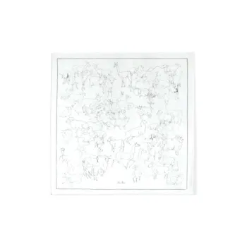 Loro Piana Mulberry Silk Scarves Women's White