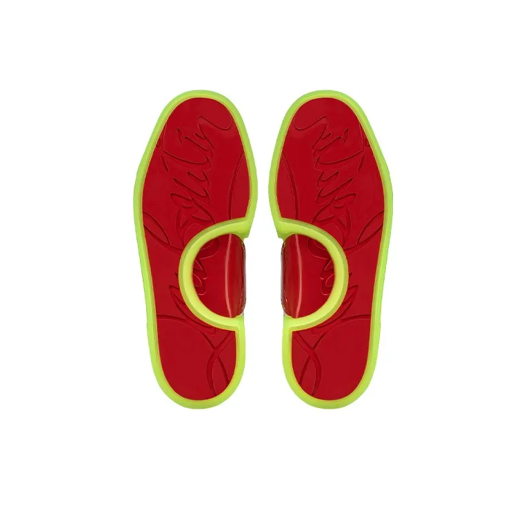 CL Adolon Junior Stylish Skateboarding Shoes Men's White Green Yellow-5
