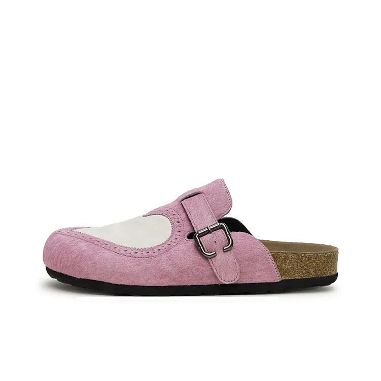 CONP Slip Resistant Wrap toe Slippers Unisex Dark Pink-0