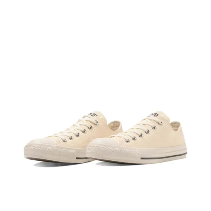 Converse All Star WASHEDCANVAS OX Abrasion Resistant Cushioning Low Top Canvas Shoes Unisex Ecru-2