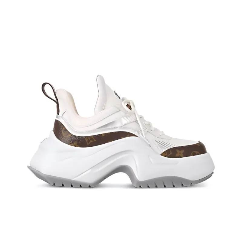 LOUIS VUITTON Archlight 2.0 Low-Top Sports Casual Shoes Women's White Brown-1