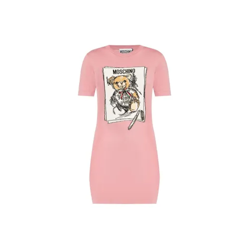 MOSCHINO Short-Sleeved Dresses Women's Pink