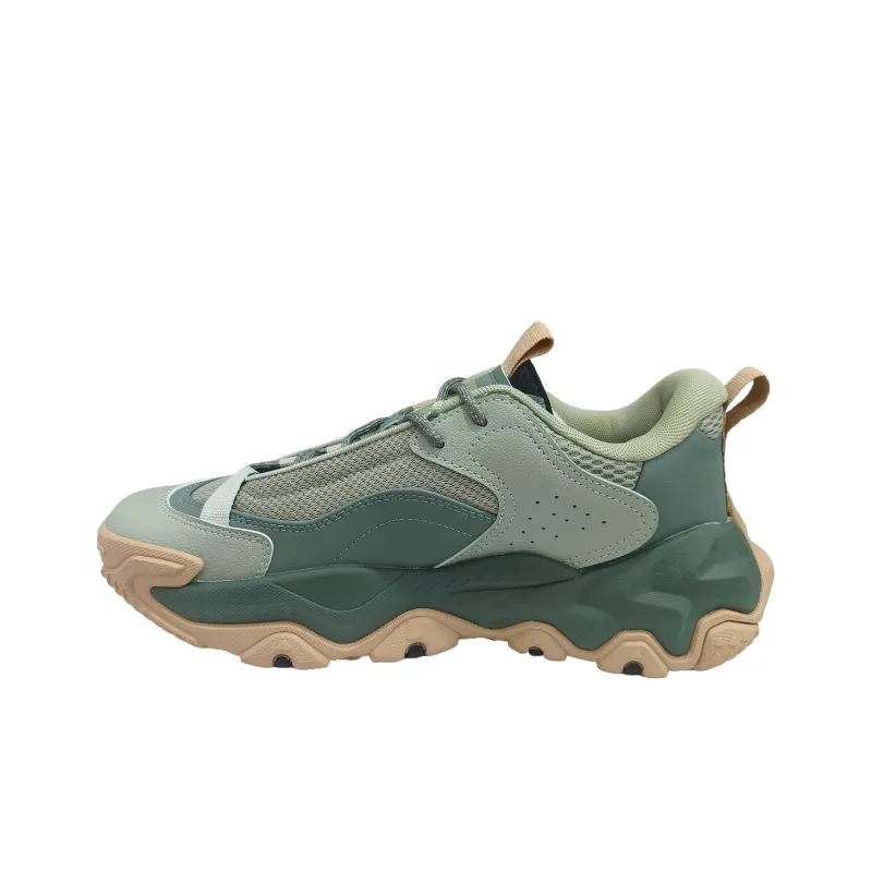 PEAK Tai Ji2.0 Two Fats Cushioning Height Increasing Slip-Resistant Low-Top Casual Shoes Men's Pistachio Green-2