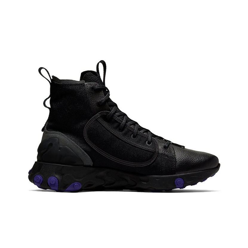 Nike react triple black best sale