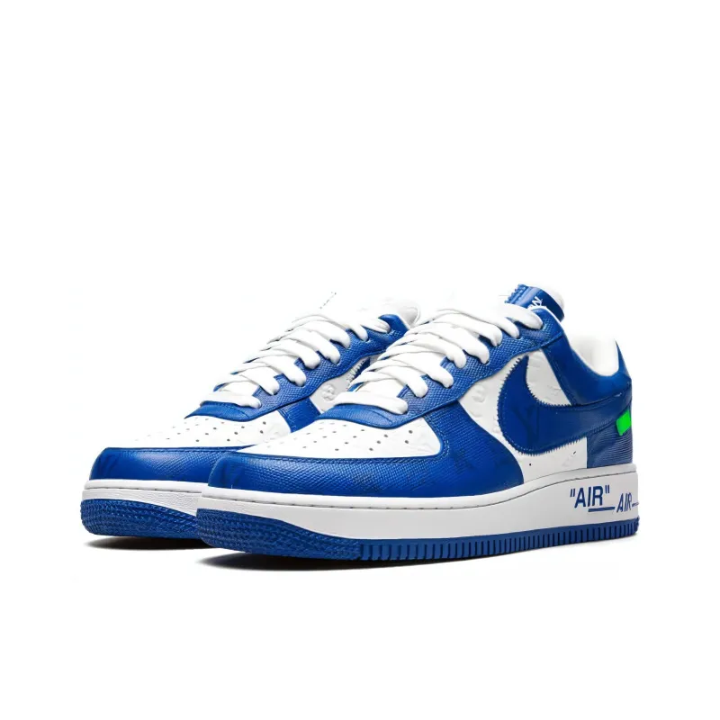 Nike X LOUIS VUITTON Air Force 1 Low By Virgil Abloh 'Blue White'-1