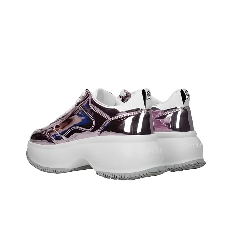 HOGAN Maxi I Active Abrasion Resistant Low Top Sports Casual Shoes Women's Pink-2