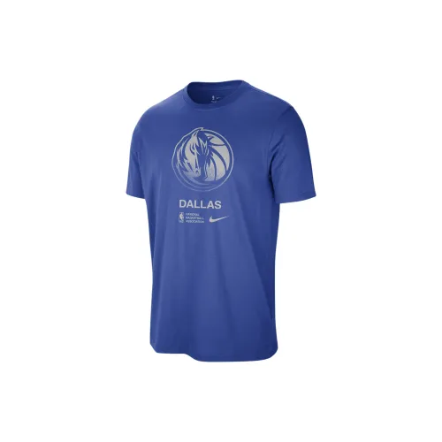 Nba X Nike Dallas Mavericks T-Shirts Men Royal Blue