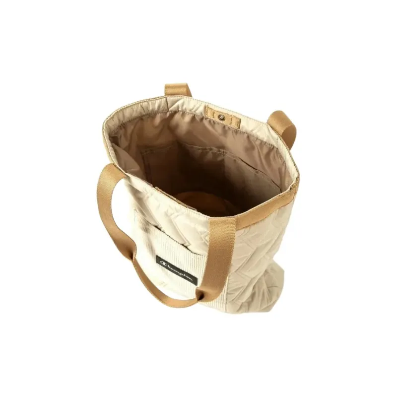 Champion Corduroy Tote Bag Shopping Bag Handbag Shoulder Bag Women's White-1