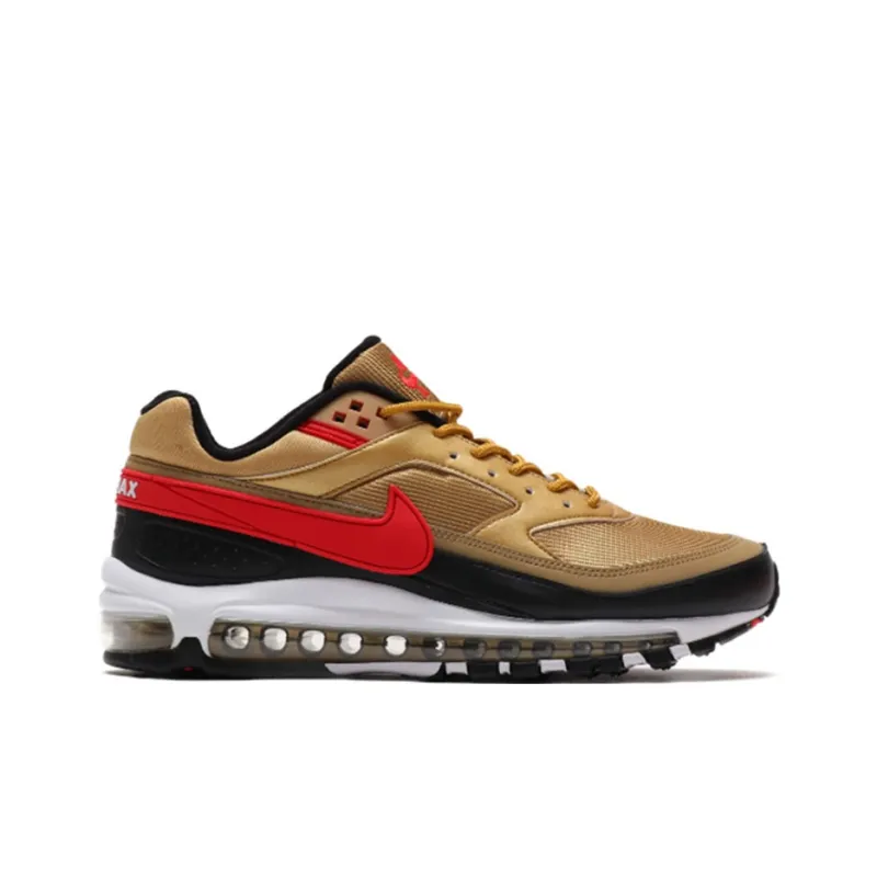 Nike Air Max 97 Bw Metallic Gold University Red Black-1