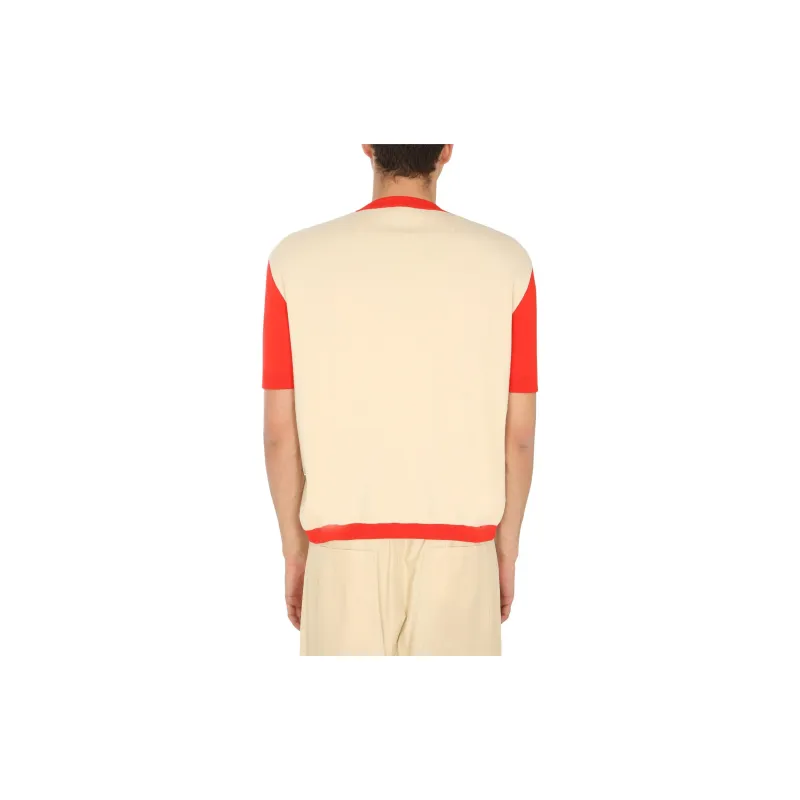 Sunnei Two Toned Crewneck T Shirt-1