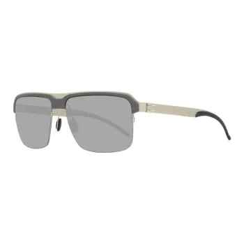 Mercedes Benz Metal Browline Sunglasses Men's Gray