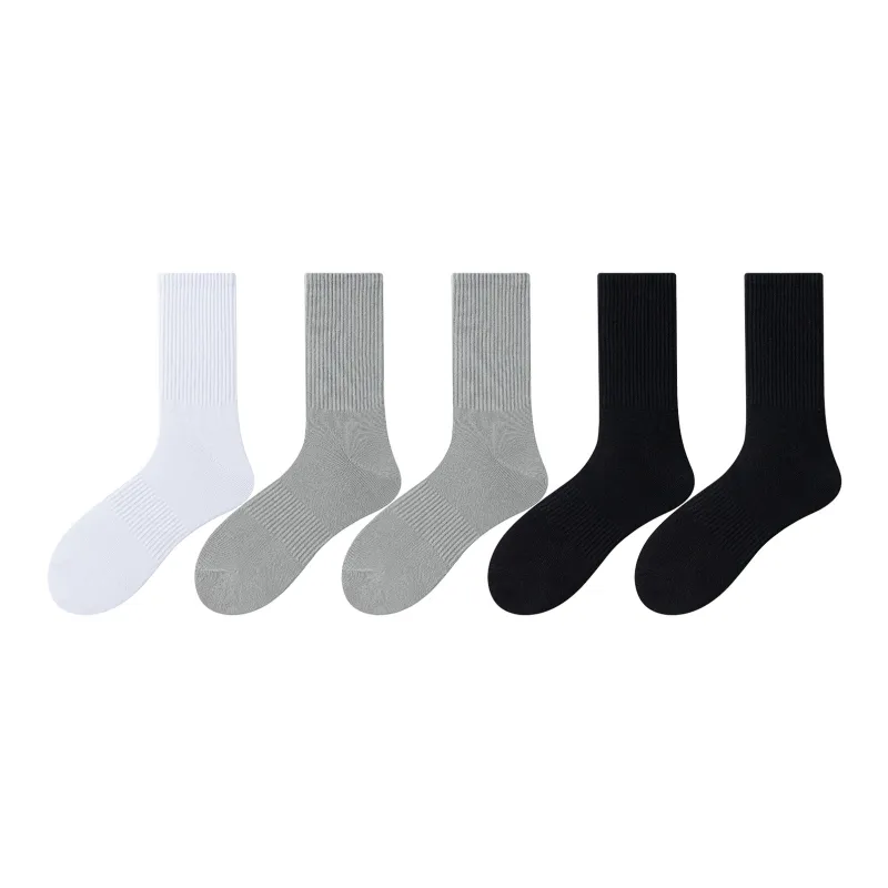 XXLLG Mid Calf Socks Men's 5 Pack-8