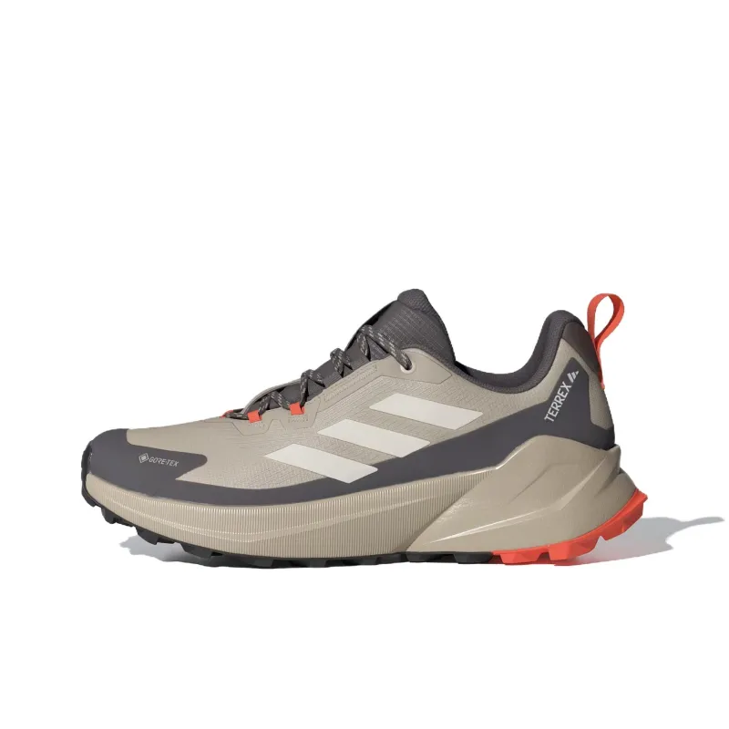 Adidas TERREX TRAILMAKER 2.0 Wear Resistant Waterproof And Breathable Grip Low Top Hiking Shoes Men's Ecru Gray-0