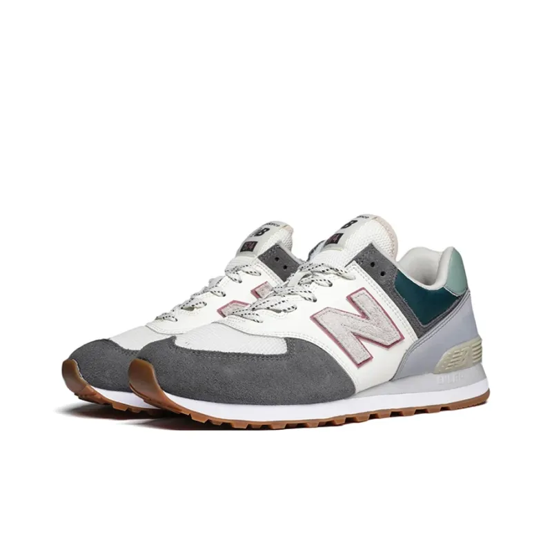 New Balance 574 Grey Cream Mint Green-1