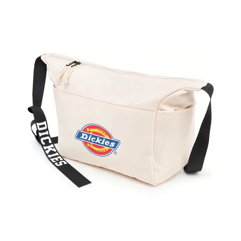 Dickies Nylon Fabric Messenger Bag Shoulder Bag Crossbody Bag Regular Unisex Black/Ecru/Red-7
