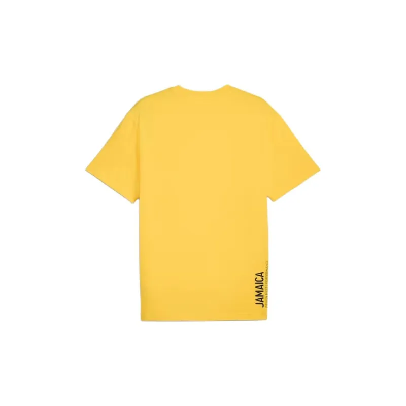 PUMA Village Wear Cotton Tee Men T Shirt Men's Yellow-1