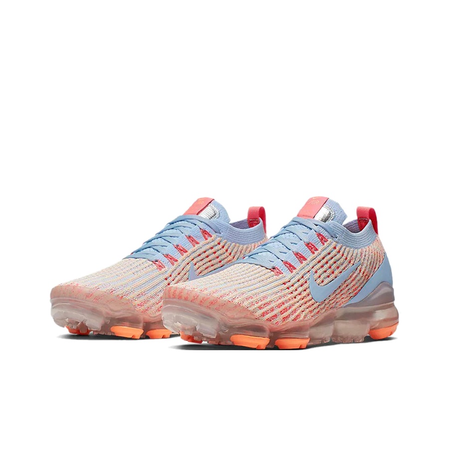 Nike Air VaporMax Flyknit 3 Hydrogen Blue Orange Pulse Women s US M 4