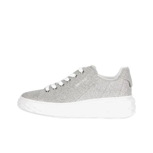 Jimmy Choo Diamond Casual Shoes Women's Low-Top Silver