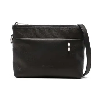 RICK OWENS Small Logo Embossed Zipped Shoulder Bag