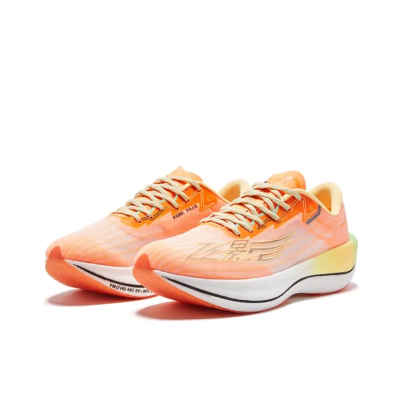 QIAODAN Feiying PB2.0 Anti Slip And Wear Resistant Breathable Low Top Running Shoes Women's Electric Orange-1