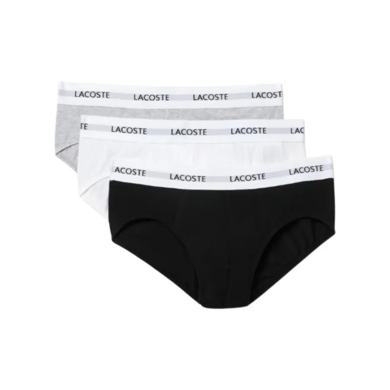 LACOSTE Logo waistband Boxers Pack Of Three-0