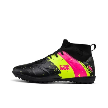 Mulinsen FG Rubber Long Studs Artificial Ground Anti-Slip Wear-Resistant Soccer Shoes Men's