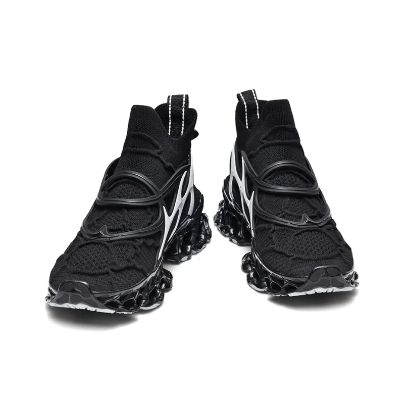 Comanier Cushioning And Breathable Mid Top Casual City Commute Sprint Long Distance Running Shoes Unisex-9