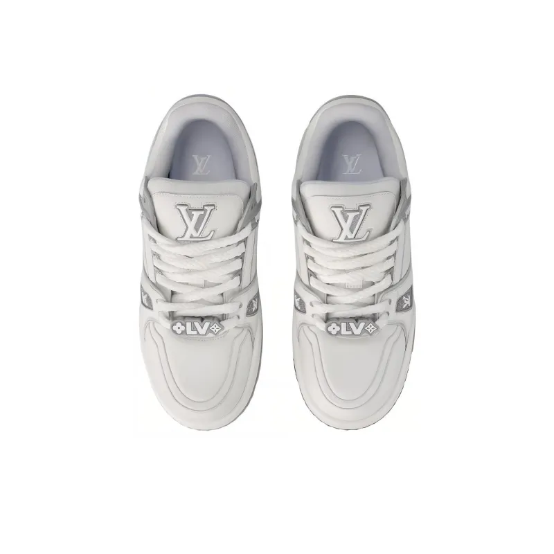 LOUIS VUITTON Trainer Maxi Little Jigglypuff Low Top Skateboard Shoes Unisex White Gray-3
