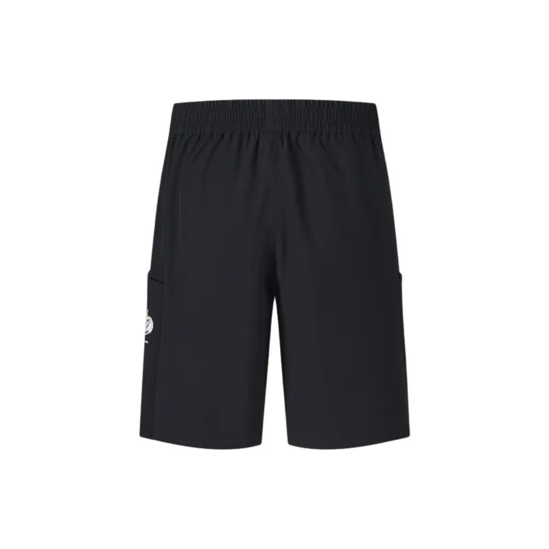 XTEP Casual Shorts Men's Jet Black/Thunderstorm Gray-1