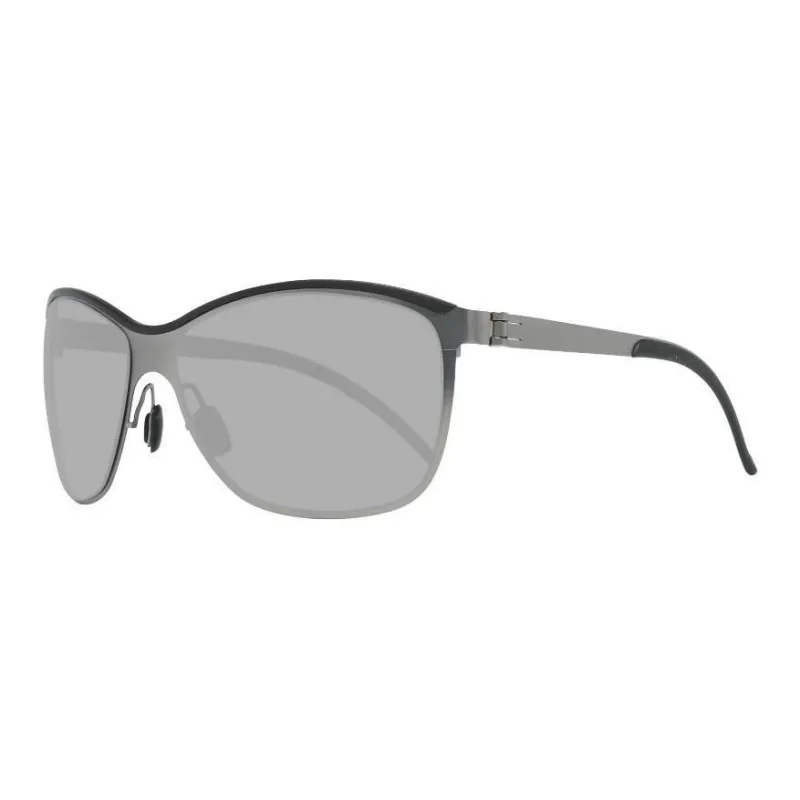 Mercedes Benz Metal Irregular Shape Sunglasses Men's Silver-0