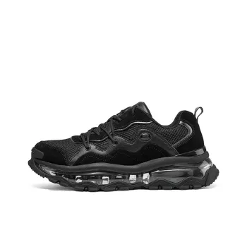 Skechers Uno Anti Slip Wear Resistant Low Top Casual Shoes Men's Black