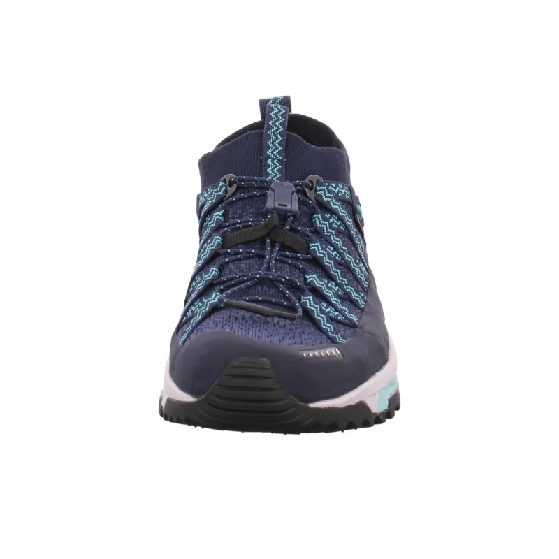MEINDL Aruba Slip-Resistant Water-Resistant Low-Top Trekking Shoes Women's Blue Black-3