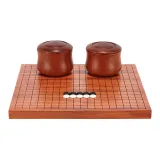 Red Sandalwood Solid Wood Chessboard+Sapele Case+Free Multiple Gifts with Single-Sided Cloud Pattern