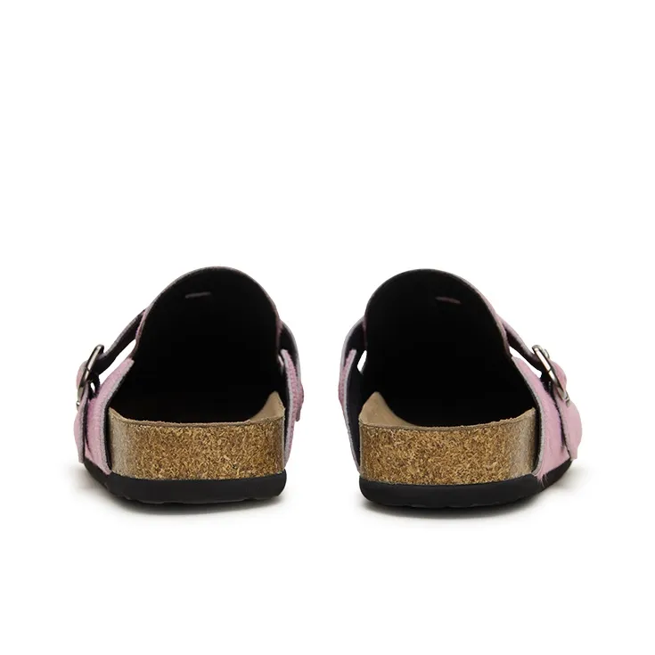 CONP Slip Resistant Wrap toe Slippers Unisex Dark Pink-4