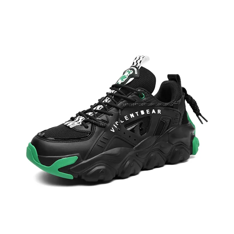 Violentbear Slip-Resistant Low-Top Chunky Sneakers Unisex B1010-0